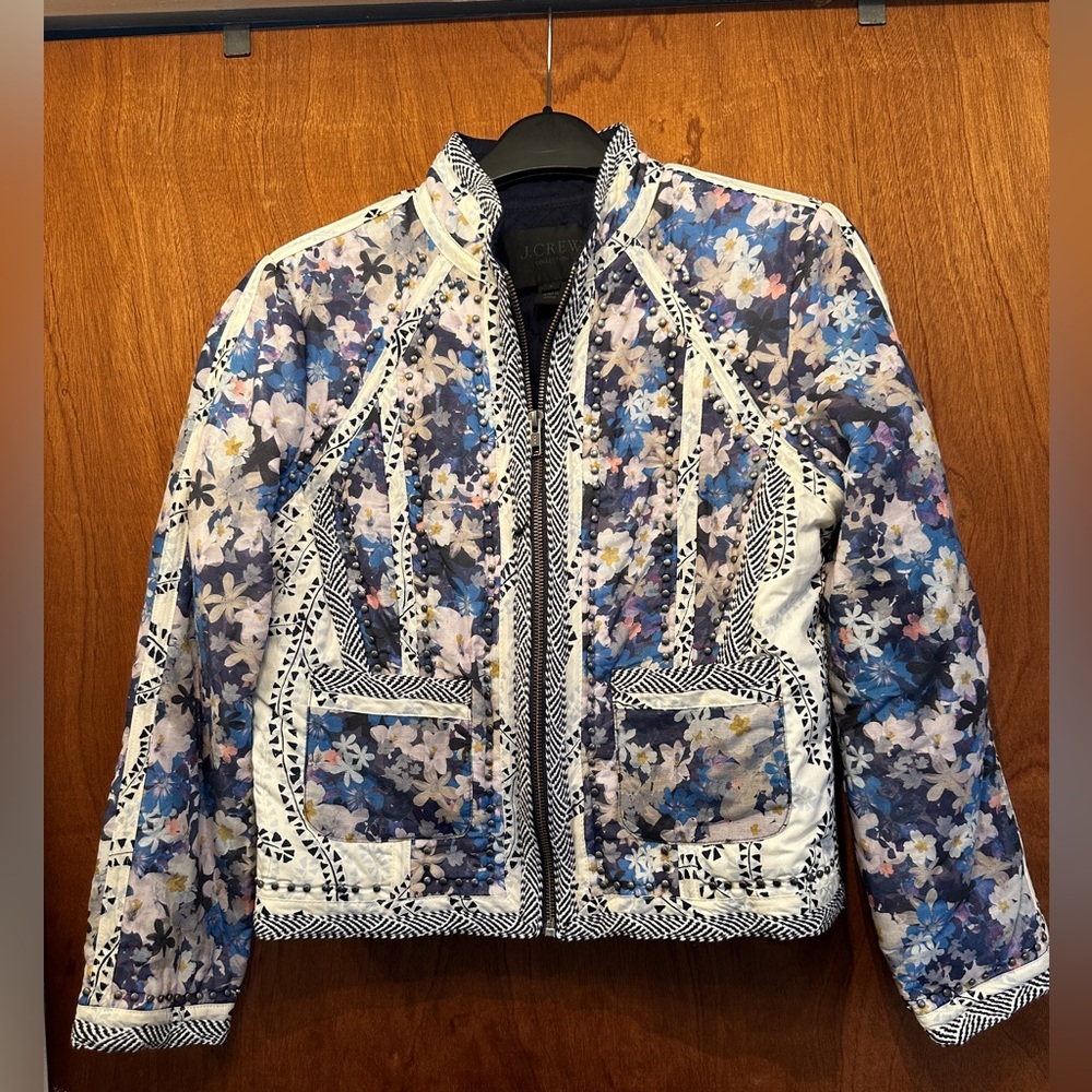 NWOT J Crew Collection quilted studded blazer